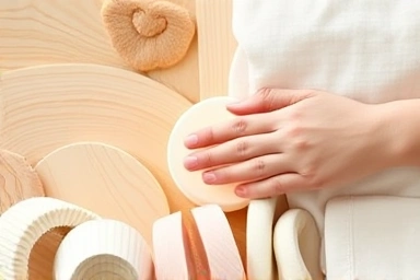 Symbolic representation of safe and high-quality baby product materials.