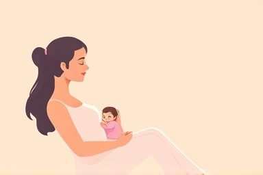 Symbolic image of postpartum healing and comfort.