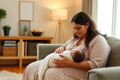 Postpartum doula supporting new mother, highlighting essential postpartum care.