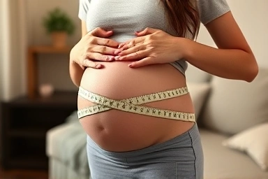 Pregnant woman concerned about preterm labor signs and cervical length.