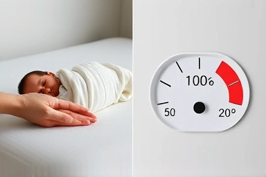 Baby sleep safety: swaddling and room environment