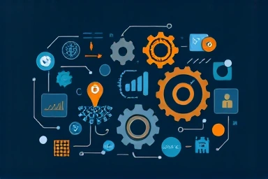 Abstract visual of system transformation and specialization