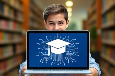 Student achieving computer science degree through credit bank with certificates.