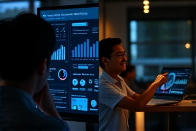 Analytical CS data vs. empathetic customer interaction, symbolizing CS expertise.