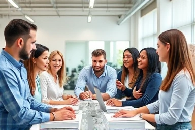 Professionals focused on customer service excellence