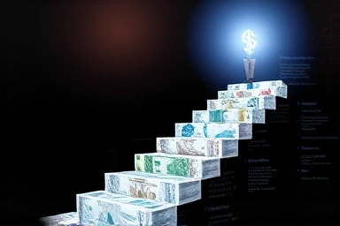 Symbolic career path to financial expertise.