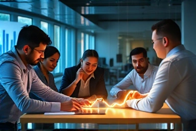 Financial professionals gaining economic insights with certifications.