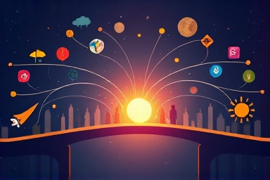 Symbolic image of global communication and cultural understanding