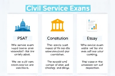 Core components of civil service exams.