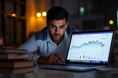 Person studying international certification exams with English materials.