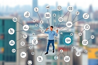 IT professional demonstrating practical skills in a digital landscape.