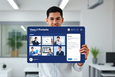 IT professional showcasing skills for job opportunities