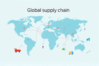 Visual representation of an efficient global supply chain.