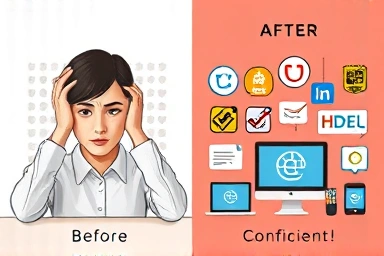 Transformation from tech confusion to digital confidence for older adults.