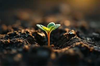 Symbolic image of growth, innovation, and potential in technology.