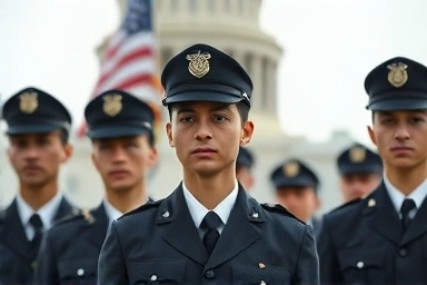 Presidential security service officers guarding national interests.
