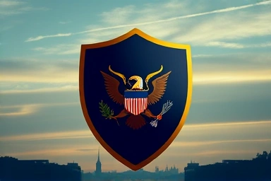 Symbolic shield protecting national landmarks and citizens.