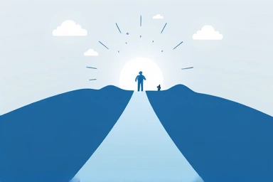 Symbolic path to public service career growth and opportunity