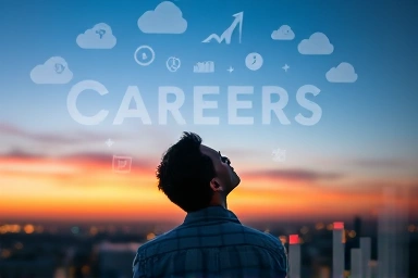 Professional looking towards data-driven career opportunities