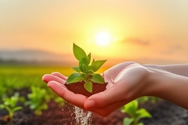 Environmental healing, soil restoration, clean future, sustainability