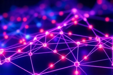 Futuristic 5G and 6G communication network visualization