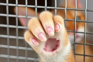 Durable stainless steel cat safety screen mesh up close.