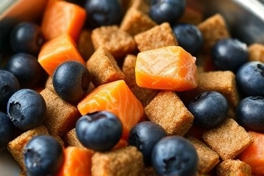 Nutritious dog food with brain-boosting ingredients