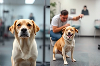 Dog grooming stress vs. positive reinforcement