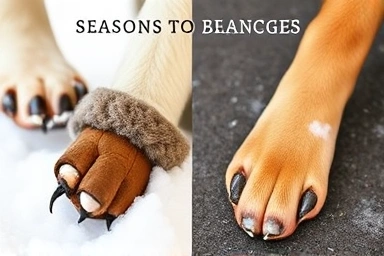 Seasonal paw protection for dogs: winter vs. summer