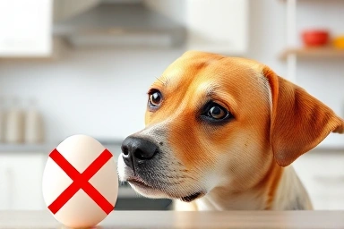 Dog warned against eating raw egg white