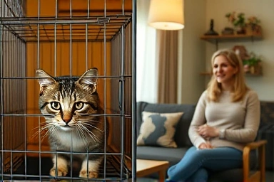 Cat care comparison: hotel vs. in-home sitter.