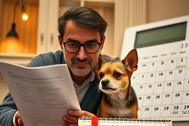 Dog owner stressed by holiday hotel booking