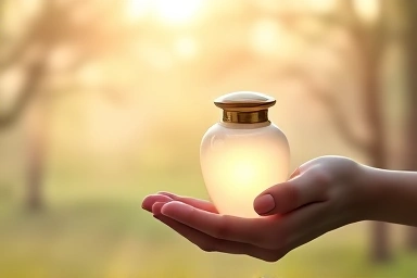 Symbolic representation of pet loss and remembrance.