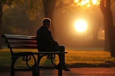 Person reflecting on pet loss, finding hope and peace.