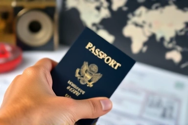 Pet passport and health records for international travel.