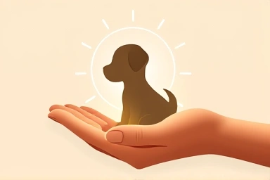 Symbol of pet protection and immunity.