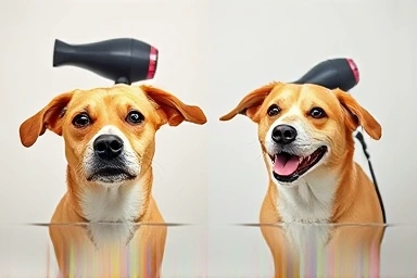 Contrast: Loud vs. Quiet dog drying experience.