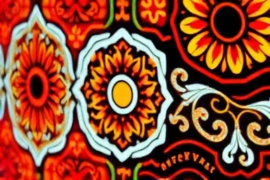 Traditional Korean patterns reimagined as digital art