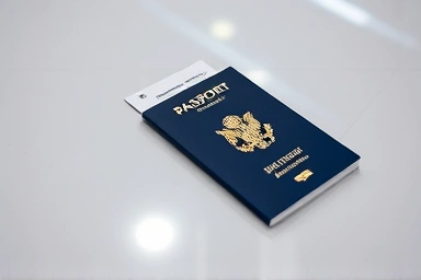 Passport and boarding pass for travel