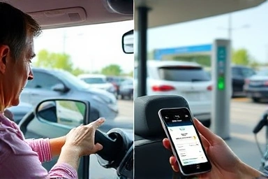 EV charging reservation vs. waiting in line.
