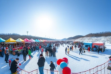 Hwacheon Sancheoneo Festival ice fishing scene