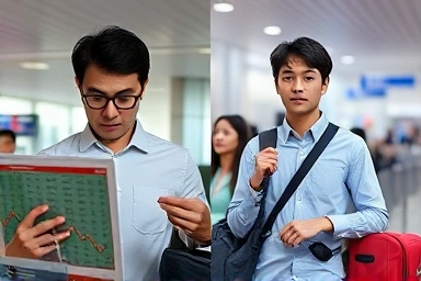 Traveler stress vs. ease at Incheon Airport parking.