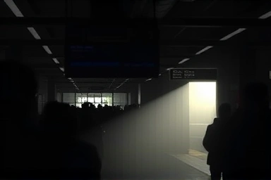 Hopeful KTX ticket appears from darkness, symbolizing opportunity