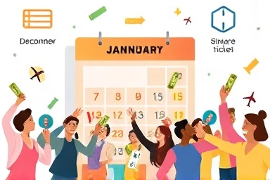 People grabbing discounted flight tickets during holiday season.