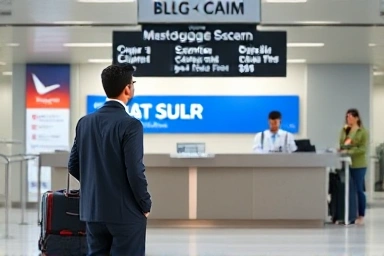 Calm resolution at lost baggage counter