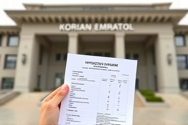 Korean embassy official document for lost passport