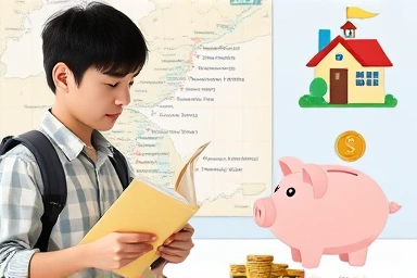 Young traveler saving money on Korean train trips