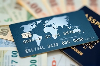 Credit card with globe icon symbolizing global savings