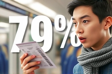 Surprised person discovering huge SRT train discount