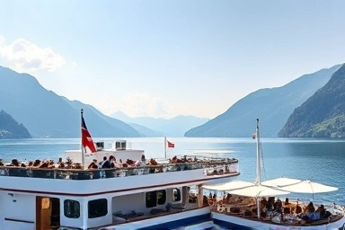 Swiss lake cruise: comfortable upper deck vs. standard lower deck